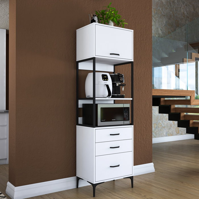Hanah Home Gabinete Multipropósito Blanco JE135 - 3101